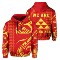 Hawaiian Mauna Kea Polynesian Hoodie Felicity Style Unisex White - Polynesian Pride