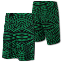 Hawaii Polynesian Tatau Board Shorts Green Men Green - Polynesian Pride