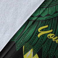 Papua New Guinea Oro Province Polynesian Custom Personalised Blanket - Tribal Wave Tattoo - Polynesian Pride