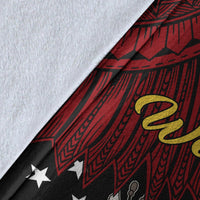 Papua New Guinea Western Province Polynesian Blanket - Tribal Wave Tattoo - Polynesian Pride