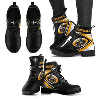 Cornwall Rugby Leather Boots - Celtic Cornwall Rugby Ball - Polynesian Pride