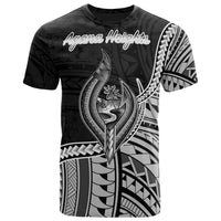 Guam T Shirt Agana Heights Polynesian Patterns Unisex Black - Polynesian Pride