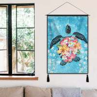 Hawaiian - Hawaii Turtle Hibiscus Plumeria Hanging Poster - AH - Polynesian Pride