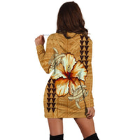 Hawaiian Vintage Hibiscus Hoodie Dress AH - Polynesian Pride