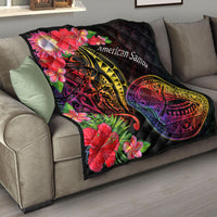 American Samoa Premium Quilt - Tropical Hippie Style - Polynesian Pride