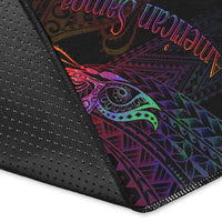 American Samoa Area Rug - Butterfly Polynesian Style - Polynesian Pride