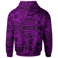 American Samoa Polynesian Zip up Hoodie Manua Segaula - Polynesian Pride