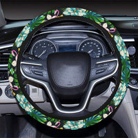 Animals And Tropical Flowers Hawaii Universal Steering Wheel Cover with Elastic Edge - Polynesian Pride