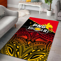 PNG Rugby The Kumuls Area Rug LT6 Red - Polynesian Pride