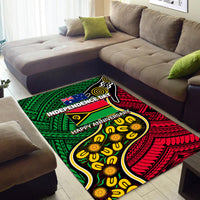 Vanuatu Mix Aboriginal Happy Independence Day Area Rug LT6 - Polynesian Pride