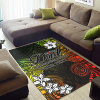 (Custom Personalised) Polynesian Fathers Day Area Rug I Love You In Every Universe - Reggae LT8 - Polynesian Pride