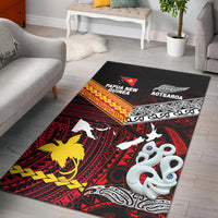 New Zealand And Papua New Guinea Area Rug Together - Red LT8 Red - Polynesian Pride