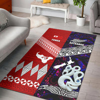 New Zealand And Tonga Area Rug Together - Purple LT8 Purple - Polynesian Pride