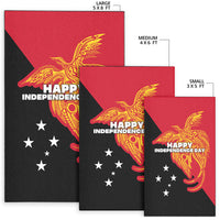 Papua New Guinea Area Rug Independence Day Flag Style LT16 - Polynesian Pride