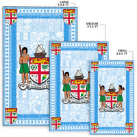 Fiji Area Rug Blue Style No.1 LT6 - Polynesian Pride