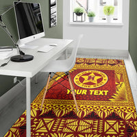 (Custom Personalised) Tonga Niuafo'ou High School Area Rugs Simplified Version LT8 - Polynesian Pride