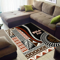 Bula Fiji Area Rug Masi Tapa Patterns Style LT6 - Polynesian Pride