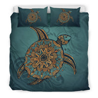 Hawaiian Skillful Turtle Polynesian Bedding Set - Polynesian Pride