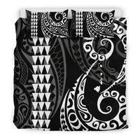 Hawaiian Map Polynesian Bedding Set White - Polynesian Pride