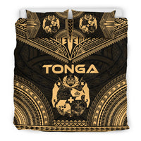 Tonga Polynesian Chief Duvet Cover Set - Gold Version - Polynesian Pride