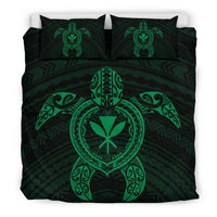 Hawaiian Turtle Kanaka Polynesian Bedding Set - Green - Polynesian Pride