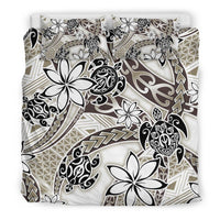 Polynesian Duvet Cover Set - Turtle Duvet Cover Set White - Polynesian Pride