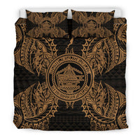 Polynesian Bedding Set - Palau Duvet Cover Set Map Gold - Polynesian Pride