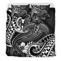 Vanuatu Polynesian Bedding Set - White Shark Polynesian Tattoo - Polynesian Pride
