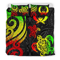 Pohnpei Micronesian Bedding Set - Reggae Tentacle Turtle - Polynesian Pride