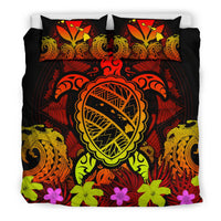 Hawaii Bedding Set - Hawaii Turtle Polynesian Red Bedding Set - Kuly Style - Polynesian Pride