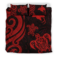Papua New Guinea Bedding Set - Red Tentacle Turtle - Polynesian Pride