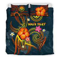 Federated States of Micronesia Polynesian Personalised Bedding Set - Legend of FSM (Blue) - Polynesian Pride