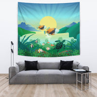 Hawaiian Fish Tapestry - Polynesian Pride