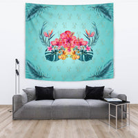 Flower Hibiscus Plumeria Centre Tapestry - Polynesian Pride