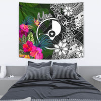 Yap Tapestry - Turtle Plumeria Banana Leaf - Polynesian Pride