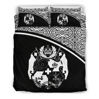 Tonga Duvet Cover Set - Black Curve Style - Polynesian Pride