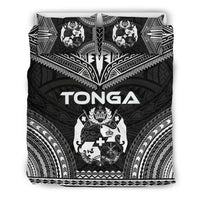 Tonga Polynesian Chief Duvet Cover Set - Black Version Black - Polynesian Pride