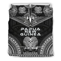 Papua New Guinea Polynesian Chief Duvet Cover Set - Black Version Black - Polynesian Pride