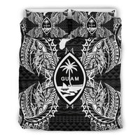 Polynesian Bedding Set - Guam Duvet Cover Set Map Black - Polynesian Pride