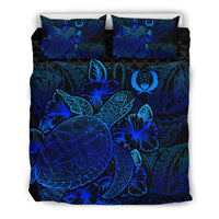 Polynesian Bedding Set - Pohnpei Duvet Cover Set Blue Color - Polynesian Pride