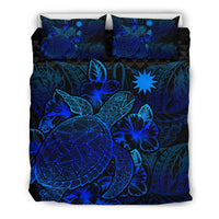 Polynesian Bedding Set - Nauru Duvet Cover Set Blue Color - Polynesian Pride