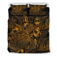 Polynesian Bedding Set - Guam Duvet Cover Set Gold Color - Polynesian Pride