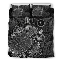 Polynesian Bedding Set - Chuuk Duvet Cover Set Black Color - Polynesian Pride