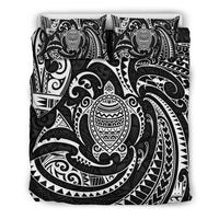 Polynesian Bedding Set - Polynesian White Turtle Duvet Cover Set - Polynesian Pride