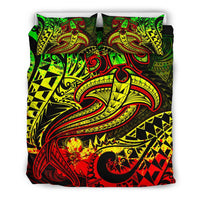 Polynesian Bedding Set - Reggae Shark Polynesian Tattoo - Polynesian Pride