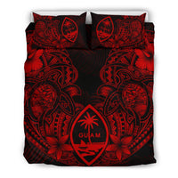 Polynesian Bedding Set - Guam Duvet Cover Sets - Red Turtle Homeland Notext - Polynesian Pride