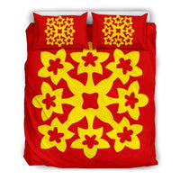 Hawaiian Bedding Set Royal Pattern - Royal - A1 Style Royal - Polynesian Pride