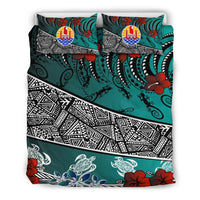Tahiti Bedding Set - Lizard And Turtle Green - Polynesian Pride