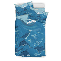 Hawaiian Dolphins Polynesian Bedding Set - Polynesian Pride