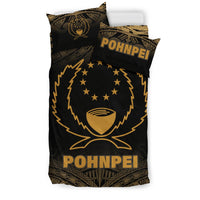 Pohnpei Duvet Cover Set - Gold Fog Style - Polynesian Pride